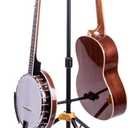 Hercules Stands GS422B PLUS Dual Guitar Stand with Auto Grip System and Foldable Yoke