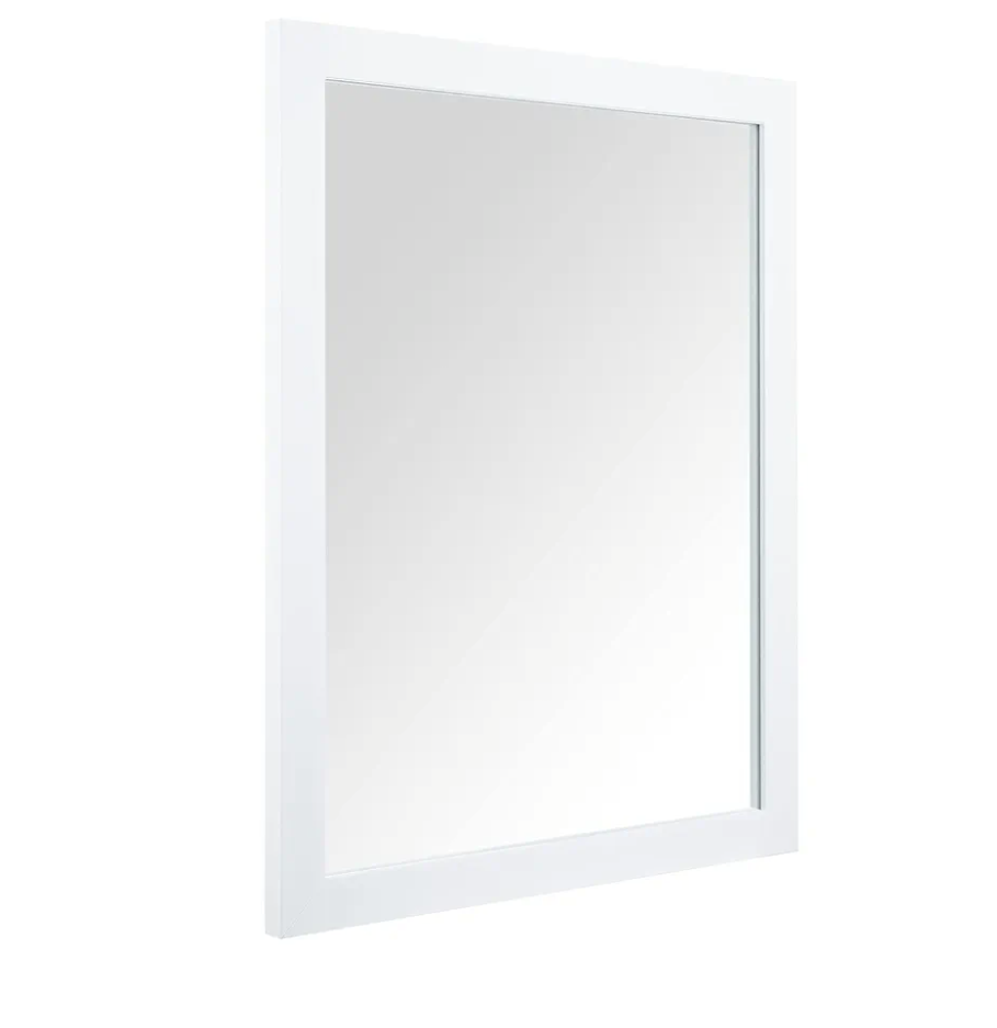 BOMINICA Rectangular Wall Mirror Framed Wall Mirror 16” x 20” for Bathroom, Living Room, Vanity, White