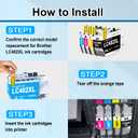 TOAIEPO LC402XL Ink Cartridges Replacement for Brother LC402 XL Compatible with Brother MFC-J5340DW MFC-J6540DW MFC-J6740DW MFC-J6940DW MFC J5340 J6540 J6740 J6940 Printer, 4 Pack