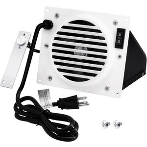 Hiorucet MGB100 Wall Heater Blower Fan Kit for ProCom Blue Flame or Infrared Vent-Free Wall Heaters and Avenger MG Style Gas Space Heaters Over 10,000 BTU with Thermostat Controlled. (2016 to Later)