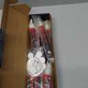 10 Pack Black Magic Floating Candles with Wand Remote-Flameless Taper Bleeding Candles, Battery Operated Candle Sticks Flickering LED Light for Spooky Theme Party Home Haunted Halloween Decor