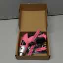 Hi-Spec Small Electric Screwdriver, Mini Drill Set, Rechargeable 3.6V Cordless Screwdriver with 26 Driver Bits, Power Tool for Small Projects & Home Use, Pink