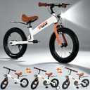 Balance Bike 3 in 1,12/14 inch,The Dual Use of Kids Balance Bike and Kids Bike for 2 3 4 5 6 Years Old,with Pedal kit,Training Wheels,Brakes,Fenders,Front Calip Brake and Rear Coaster Brake