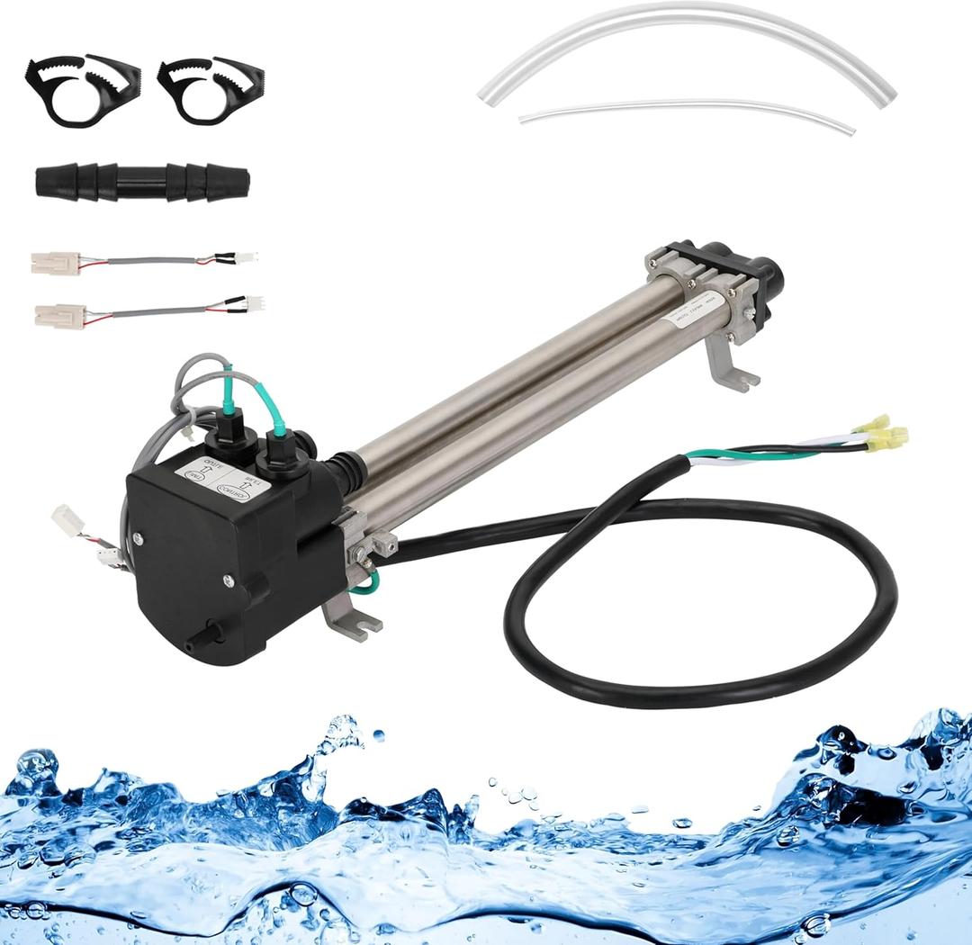 4kw 26-C3160-2S Heater, 73791 Double-Barrel Low-Flow for Watkins/Hot Spring/Tiger River/Hot Spot/Caldera/Laing tri-Bend Hot Tubs, 1.0/4.0KW 120/240 Volt, Replace C3160-2S, 73039, 73791