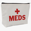 Medication Bag Travel Pill Organiser | Compact Cosmetic First Aid Kit, Perfect Health Gift, Small Cotton Pouch For Meds (Style H