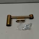 Moen Align Brushed Gold Pivoting Wall Mounted Modern Toilet Paper Holder for Bathroom, YB0408BG