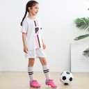 brooman Kids Athletic Soccer Cleats Boys Girls Outdoor Firm Ground Football Shoes