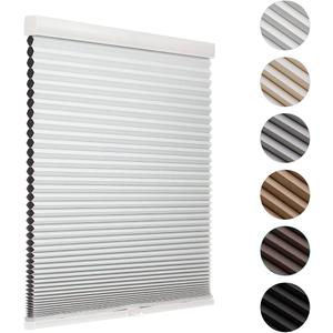 MYshade Cordless Blackout Cellular Shades for Windows, Honeycomb Window Shades with Thermal Insulation, Child & Pet Safe Room Darkening Shade, Easy Install, 20" W x 64" H, White