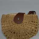 Straw Bag Beach Purse Summer Purses for Women Vacation Handbags Woven Crossbody Bags Straw Shoulder Bag