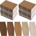 Eaasty 50 Pcs Mini Notebooks Bulk Small Pocket Notepads Journals Lined Paper Gradual Cover Paper for Coworkers Nurse Teacher Employee Office Social Worker (Brown)