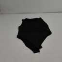 Milumia Women's Cut Out Sheer Mesh Bodysuit Top See Through Sleeveless Body Suits Going Out (Large, Black)