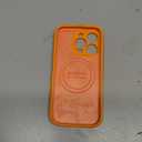 Ktele Magnetic for iPhone 16 Pro Case [Compatible with Magsafe] [Premium Silicone Satin-Smooth Touch] Slim Shockproof Anti-Scratch Microfiber Lining Case, 6.3 inch, Bright Orange