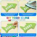 LemonRoad 24 Sets End of Year Gift Includes 24 Pcs Reusable Ice Lolly Sleeves, End of the Year Gifts Ice Pop Sleeves, with A-Z Heat Transfer Letters Cards Ribbon for Prizes Summer Party(Shark)
