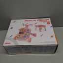 QDRAGON 3 in 1 Baby Walker and Activity Center for Girl, Learning to Walk, Sit to Stand, Early Educational Push Toys with Music Panel for Infant Toddler 12+ Months Pink