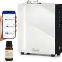 HVAC Diffuser Scent System - 3000 Sq Ft,WiFi & Bluetooth App Remote Control,Waterless,Quiet,Ambient Light,Metal,Commercial Hotel Collection Whole House Diffuser Machine - White