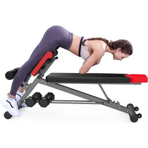 Finer Form Multi-Functional Adjustable Weight Bench and Roman Chair