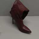 Elisabet Tang Women's Knee High Boots Pointed Toe Tall Boots 4 In Stiletto Heel Stylish Wide Calf Slip on High Heel Booties for Women Winter Long Boot Shoes (11, Wine Red)