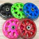 Pair of Bicycle Auxiliary Wheel Children's Bicycles Accessories For 12" 14" 16",Flash Training Wheels