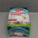 Simple Solution Disposable Female Dog Diapers, Absorbent Leak Proof Protection for Incontinence, Puppy Training, Heat Cycle, Travel, and Housebreaking, XXL Dogs, 2237 Inch Waist, 12 Count