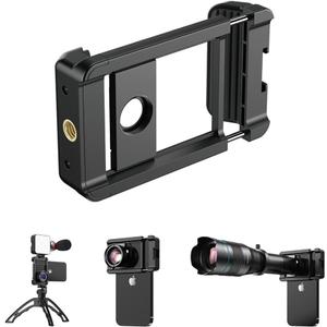 17 mm Thread Lens Adapter, Telephoto Lens Phone Mount Sturdy and Wear-Resistant, Lens Holder Suitable for All Lens&Telephoto Lens with 17mm Thread, Works with Almost All Smartphones