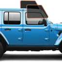 DIY-MotoShield Pro Premium Professional 2mil Precut Ceramic Window Tint Film for 2018-2021 Jeep Wrangler 4 Door Hard Top  (Front Driver/Passenger 15%)