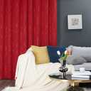 Deconovo Blackout Curtains - Thermal Insulated, Noise-Reducing Window Drapes for Bedroom, Living Room -2 Panels, Red, 42W x 54L