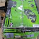 Greenworks 60V 21 Cordless (Push) Lawn Mower (LED Lights + Aluminum Handles), 5.0Ah Battery and Rapid Charger