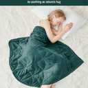 Weighted Lap Blanket 7 lbs for Adults, Luxury Soft Small Weighted Blanket, Compact Portable Weighted Lap Pad for Relaxation, Sleeping, Travel, All-Season Use, Forest Green, 40" x 52"