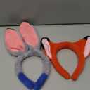 2 PCS Bunny and Fox Ears Headdband-Halloween Christmas Festival Theme Party Cosplay Costume Accessory for Kids and Adults