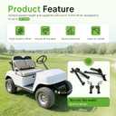 ALMULOO 6 Inches A-Arm Lift Kit Compatible with 1985-1995 YAMAHA Golf Cart G2 G9 Electric or Gas Model Powder Coated