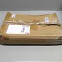 TV Tray Table Heavy Metal Base with Wheel Swivel/Adjustable Height Couch Table, Sofa Arm End Side Table for Living Room and Bedroom, Bed or Small Spaces (11.8*15.7 in, Brown)