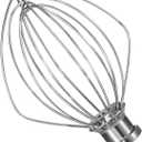 KN256WW Stainless Steel Whisk Attachment for KitchenAid 6 Quart Bowl Lift Stand Mixer 6-Wire Whip Attachment for Kitchenaid Accessories