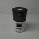 IMIPAW Automatic Cat Feeders, 3L Timed Cat Dry Food Dispenser with Desiccant Bags, Dual Power Supply, Programmable Portion Size, 6 Meals, 20 Portions Per Day, Auto Pet Feeder for Cats and Small Dogs (White)