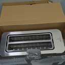 Mueller UltraToast Full Stainless Steel Toaster 4 Slice, Long Extra-Wide Slots for Bagels and Waffles, 6 Browning Levels, LED Display, Cancel/Defrost/Reheat Functions & Removable Tray, Kitchen Gadgets