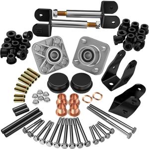 Club Car Precedent Deluxe Repair Kit, 2004-UP Golf Cart Front End Kit for Precedent, Club Car Repair Kit Front Wheel Hub King Pin Bearing Bushings Sets, Replace OEM# 102287201 103638601 103638801