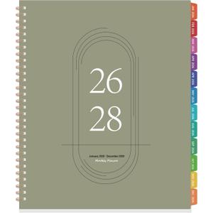 2026-2028 Monthly Planner Calendar - 3 Year Planner 2026-2028, Jan 2026Dec 2028, 8.5" x 11", 36 Monthly Calendar with Colorful Tabs, Inner Pockets for Home, School or Office Use