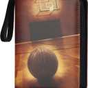 Basketball Card Binder 4 Pocket - Holds Up to 400 Cards, Zippered Binder with Carry Handle for Basketball Cards Collectors