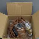 Plug in Pendant Light, Silver Pendant Light Fixtures Two Ways Switch, Adjustable 13ft Light Cord Hanging Pendant Light for Kitchen Bedroom Restaurant 2 Pack, Color May Vary