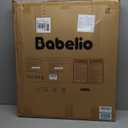 Babelio Baby Gate for Stairs, Kitchen & Doorways, No Bottom Bar| One-Handed Operation| Auto-Close| Hardware Mount (Drill Needed) Safety Dog/Pet Gate (Black - B17, 26-43" W, 28" H)