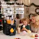 Slushie Machine& Soft Serve Ice Cream Maker, Slushie Machine for Home,Frozen Drink Machine, No Ice Needed, Self Cleaning Slushy Machine, Perfect for Milkshake, Frozen Margaritas, Cocktail and More