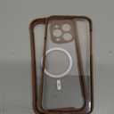 Miracase Magnetic for iPhone 16 Pro Max Case 6.9'' [Compatible with MagSafe] Full-Body Phone case with Built-in Glass Screen Protector& Camera Protector, Drop Proof 16 Pro Max Cover, Desert Brown