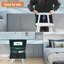 24 Pack Chair Pockets for Classrooms, 20 x 17 Inch Seat Sacks for Classroom Chairs k-2 with Name Slots, Tags and 3 Pockets, Suitable for Kindergarten, School, Home, Office (Black)