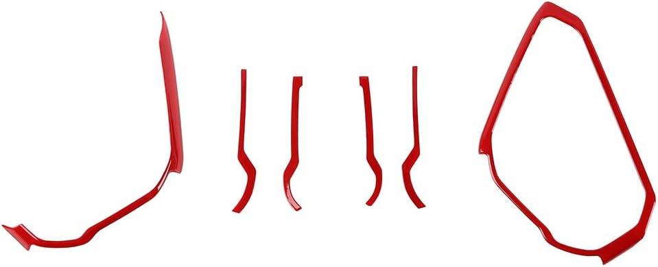 Voodonala Center Console Grab Handle Trim Cover Compatible with Ford Bronco Accessories 2021 2022 2023 2024, Red