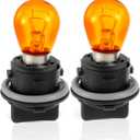 92166-3K000 Front Turn Signal Lamp Socket with Bulb, Fit for 2012-2019 Kia Soul Sport, Forte, 2014-2017 Hyundai Sonata Elantra, Headlight Turn Signal Lamp Holder with Bulbs (1 Pair)