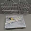Small Bird Travel Cage-Lightweight Small Birds Starter Kit with Birdcages and Accessories Great for Parakeets Lovebirds Parrotlets Finches Canaries Removable Plastic Tray Include