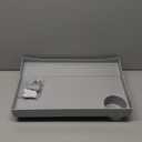 SPACELEAD Bedside Shelf for Bed & Top Bunk- College Dorm Room Essentials, Loft Bed Accessories, Clip On Nightstand Snack Organizer, Floating Bed Side Table Tray (Grey，Plastic)