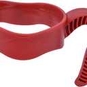 Comfortable Mug Handle, Plastic Anti Slip Jug Carrier Handle, Travel Mug Handle Attachment for 20oz-30oz Jugs, Bottles, and Tumblers (Red)
