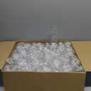 JOLLY CHEF 48 Pack Stemless Plastic Champagne Flutes 9 oz, Crystal Clear Stemless Plastic Toasting Glasses, Clear Disposable Unbreakable Drinkware Ideal for Wedding, Birthday, Party, Thanksgiving
