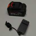 21v Lithium Battery - 4.0 Ah Battery with Charger Adapter Led Indicator Compatible with Leaf Blower