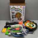 2 Pack Kids Bow and Arrow with 29" Large Dart Board, LED Light Up Archery Set with 24 Suction Cup Arrows, Indoor Outdoor Sport Dinosaur Toys Gifts for 3 4 5 6 7 8 9 10 11 12 Year Old Boys Girls